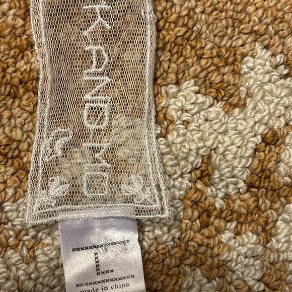 Nick & Mo sheer dress with liner daisy button and velvet trim large - Picture 4 of 6